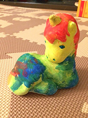 すぎ丸、初の作品(ほぼ親が塗った...)