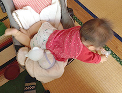 じっとしてられないよ～