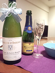 生まれ年のワインです。熟成～。笑