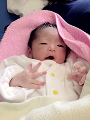 産まれて数分後です