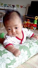 一生懸命うつぶせてます