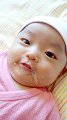 ヨダレがぶわ～と！