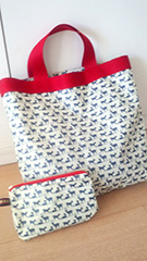 保育園用のエコバッグ＆ポーチを作りました